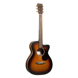 גיטרה אקוסטית מוגברת Martin 000C Jr E Walnut Burst – קאטאוויי, אגוז שחור כולל נרתיק