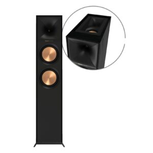 זוג רמקולים רצפתיים Klipsch R-605FA – Reference עם Dolby Atmos פסיבי (Black)