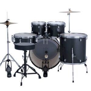 מערכת תופים לדוויג Ludwig Accent 22″ 6 חלקים עם אביזרים ומצילות Moon Dust