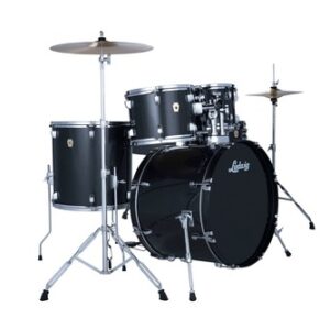 מערכת תופים לדוויג Ludwig Accent 22″ 6 חלקים עם אביזרים ומצילות Moon Dust
