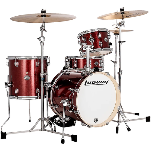 מערכת תופים לדוויג Ludwig Breakbeats by Questlove גימור Red Sparkle 1 מערכת תופים לדוויג Breakbeats by Questlove בגימור Red Sparkle אדום נוצץ