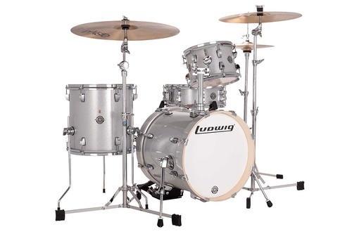 מערכת תופים לדוויג Ludwig Breakbeats by Questlove גימור Silver Sparkle 1 מערכת תופים לדוויג Breakbeats by Questlove בגימור Silver Sparkle כסוף נוצץ