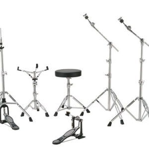 מערכת תופים לדוויג Ludwig Evolution 20″ 5 חלקים עם אביזרים Blue Sparkle