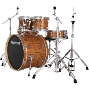 מערכת תופים “22 6 חלקים עם אביזרים (ללא מצילות) LUDWIG Evolution Cherry LE622010