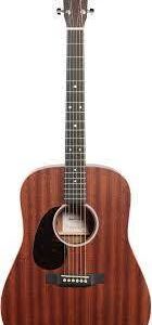 גיטרה אקוסטית שמאלית מוגברת Martin D-10E-01 LH Sapele (כולל נרתיק)
