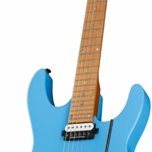 גיטרה חשמלית Dean MD24 Roasted Maple Floyd Rose בגימור Vintage Blue
