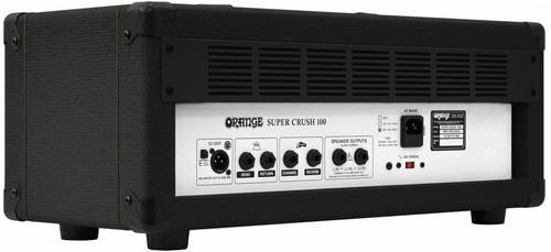 מגבר ראש שחור לגיטרה Orange Super Crush 100H BK 100W 1 מגבר ראש לגיטרה Orange Super Crush 100H בגימור שחור 100W