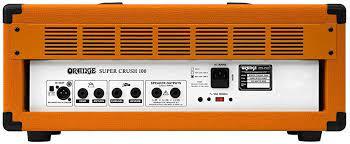 מגבר ראש לגיטרה Orange Super Crush 100H 100W 1 מגבר ראש לגיטרה Orange Super Crush 100H בגימור כתום 100W