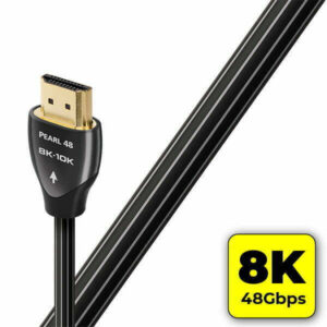 כבל AudioQuest Pearl 48 HDMI 8K – 48Gbps, נחושת ארוכת‑גרגר, Dolby Vision ו‑eARC