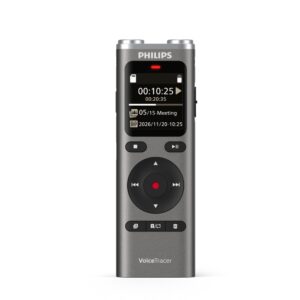 מכשיר הקלטה Philips VoiceTracer DVT2075 – תמלול AI וסיכום פגישות אוטומטי