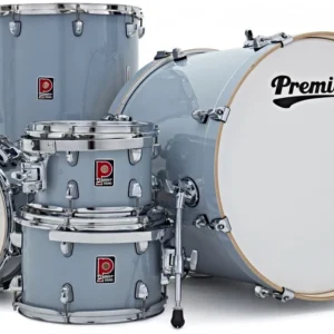 מערכת תופים Premier Artist 5 חלקים (12,14) 22 בגימור Silver