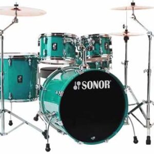 מערכת תופים SONOR AQ1 Stage Set 22″ Light Green (5 חלקים + אביזרים)