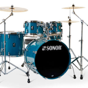 מערכת תופים אקוסטית Sonor AQ1 Stage Set 22” Caribbean Blue (5 חלקים + אביזרים)