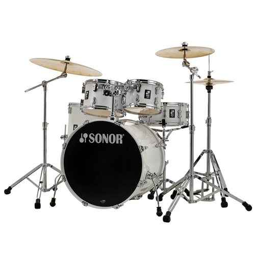 מערכת תופים אקוסטית Sonor AQ1 Stage Set 22'' Piano White (5 חלקים + אביזרים) 2 תופי Sonor AQ1 Stage Set גימור Piano White מבט נוסף