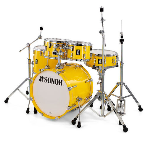 מערכת תופים SONOR AQ1 Stage Set 22" Yellow (5 חלקים + אביזרים) 2 מערכת תופים SONOR AQ1 Stage Set 22" Yellow