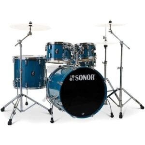 מערכת תופים SONOR AQ1 Studio Set 20″ Combat Black (5 חלקים + אביזרים)