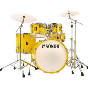 מערכת תופים אקוסטית Sonor AQ1 Studio Set 20” Yellow (5 חלקים + אביזרים)