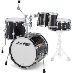 מערכת תופים סונור Sonor AQ2 Martini 14″ 4 חלקים גימור Transp. Satin Black