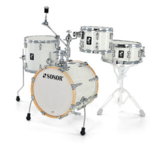 מערכת תופים 4 חלקים ללא אביזרים “16 SONOR AQ2 Safari Set WHP 17335 White Pearl