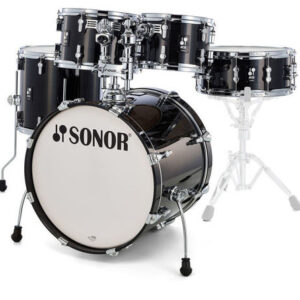 מערכת תופים אקוסטית Sonor AQ2 Studio Set 20” TSB Transparent Stain Black (5 חלקים)