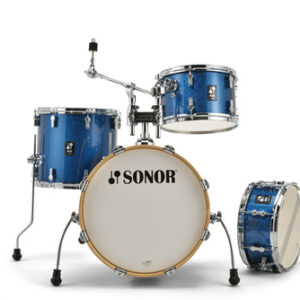 מערכת תופים סונור Sonor AQX Jazz 18″ 4 חלקים גימור Blue Ocean Sparkle