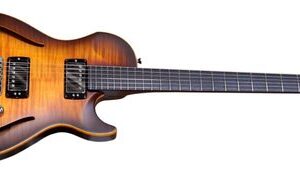 גיטרה חשמלית Vigier G.V. Wood Hollow Body Amber Matte