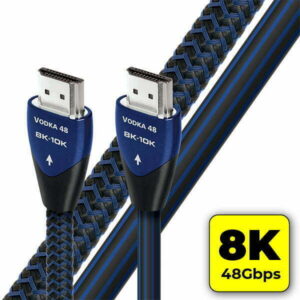 כבל AudioQuest Vodka 48 HDMI 8K – 48Gbps, מוליכים מוכספים PSS, Dolby Vision ו‑eARC