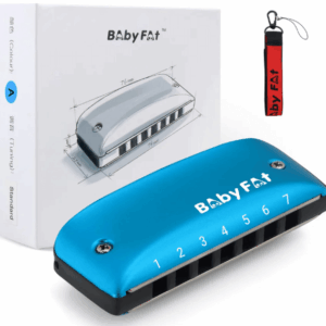 מפוחית בלוז קומפקטית 7 חורים Kongsheng BabyFat כחול | סולם A