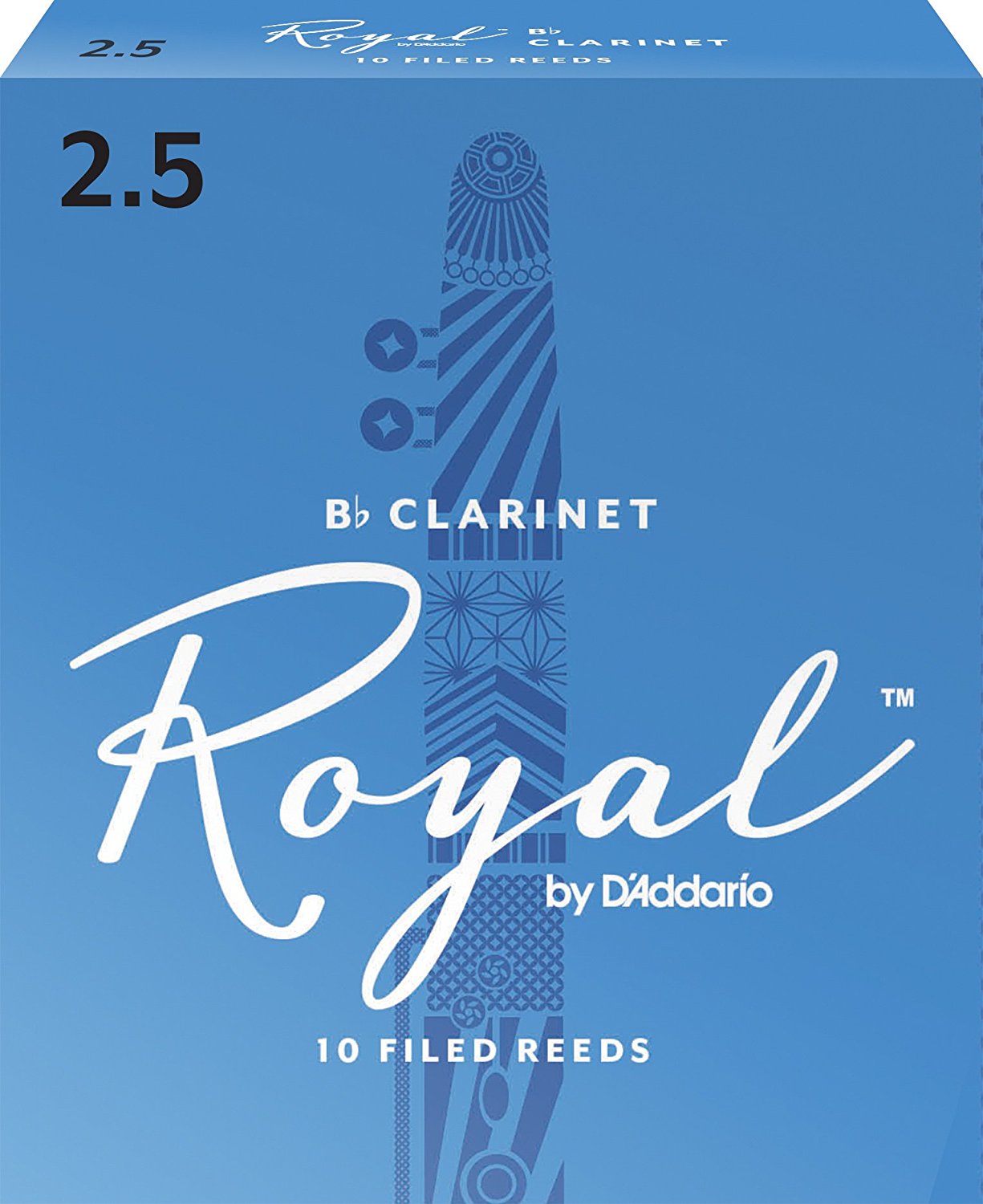 עלים לקלרינט סי במול מס 2.5 - 10 בקופסא Rico Royal 2 עלים לקלרינט סי במול מס 2.5 10 בקופסא Rico Royal