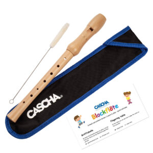 חלילית מעץ סופרן גרמני עם חוברת לימוד ותיק Cascha HH2074