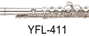 חליל צד יד שניה כסף מלא חורים סגורים Yamaha YFL411