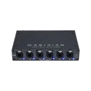 מתג רשת Obsidian Netron NS8 – 8 יציאות Gigabit עם PoE+ ותמיכת Dante למערכות תאורה (יבוא בלעדי)
