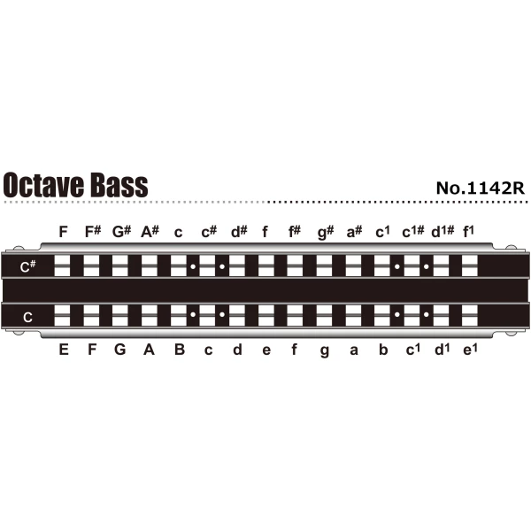 מפוחית Tombo Octave Bass 4 מפוחית Tombo Octave Bass