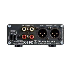 בקר מוניטור Lake People MC10 – ממיר AK4490 מובנה ל-USB-C (יבוא בלעדי)