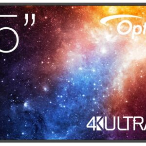 מסך שילוט דיגיטלי 86″ Optoma N3861K 4K UHD – תצוגה ציבורית 24/7, נגן מדיה מובנה, Android, אחריות מלאה