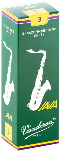 עלים לסקסופון טנור ירוק Java מספר 3 - 5 בקופסא Vandoren SR273 2 עלים לסקסופון טנור ירוק Java מספר 3 5 בקופסא Vandoren SR273