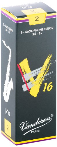 עלים לסקסופון טנור V16 מספר 2 - 5 בקופסא Vandoren SR722 2 עלים לסקסופון טנור V16 מספר 2 5 בקופסא Vandoren SR722