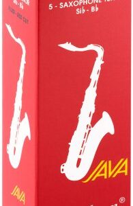 עלים לסקסופון טנור אדום Java Red Cut מספר 3 – 5 בקופסא Vandoren SR273R