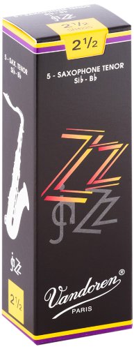 עלים לסקסופון טנור ZZ Jazz מספר 2.5 - 5 בקופסא Vandoren SR4225 2 עלים לסקסופון טנור ZZ Jazz מספר 2.5 5 בקופסא Vandoren SR4225