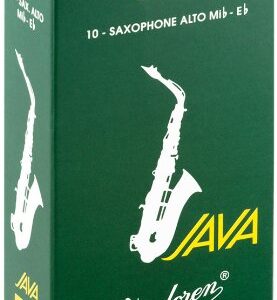 עלים לסקסופון אלט ירוק Java מספר 3.5 – 10 בקופסא Vandoren SR2635