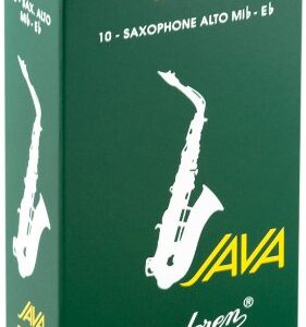 עלים לסקסופון אלט ירוק Java מספר 3 – 10 בקופסא Vandoren SR263