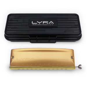 מפוחית כרומטית 12 חורים Kongsheng Lyra SC-12 זהב | 48 צלילים Straight-Tuned