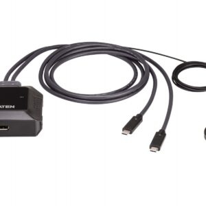 ATEN US3312 מתג 2 פורטים USB-C, USB ו DisplayPort 4K
