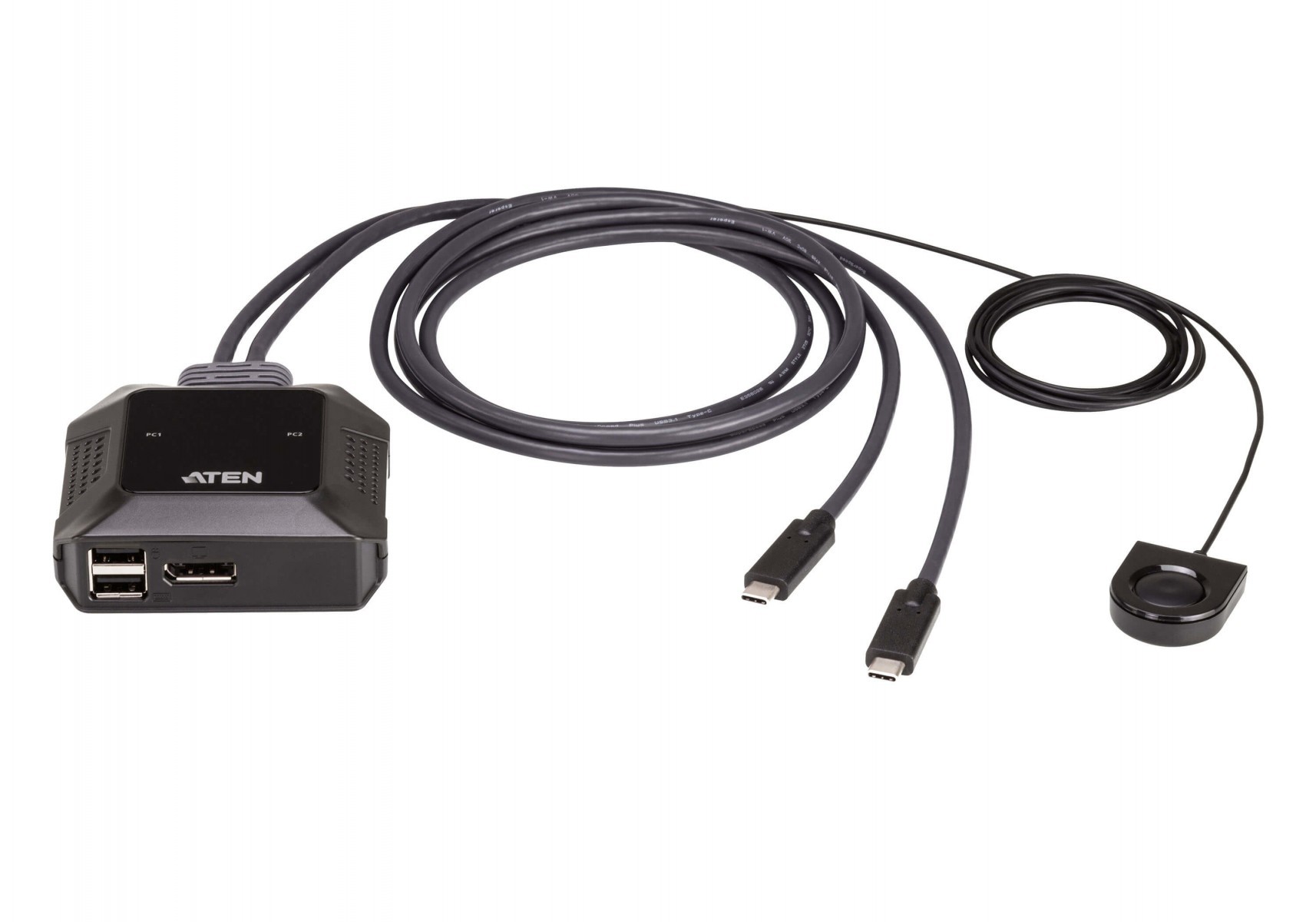 ATEN US3312 מתג 2 פורטים USB-C, USB ו DisplayPort 4K 1 US3312