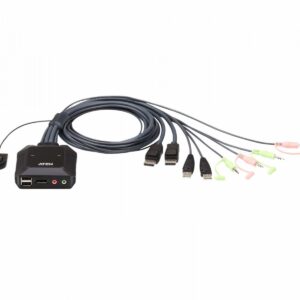 ATEN CS22DP מתג 2 פורטים USB ו DisplayPort 4K