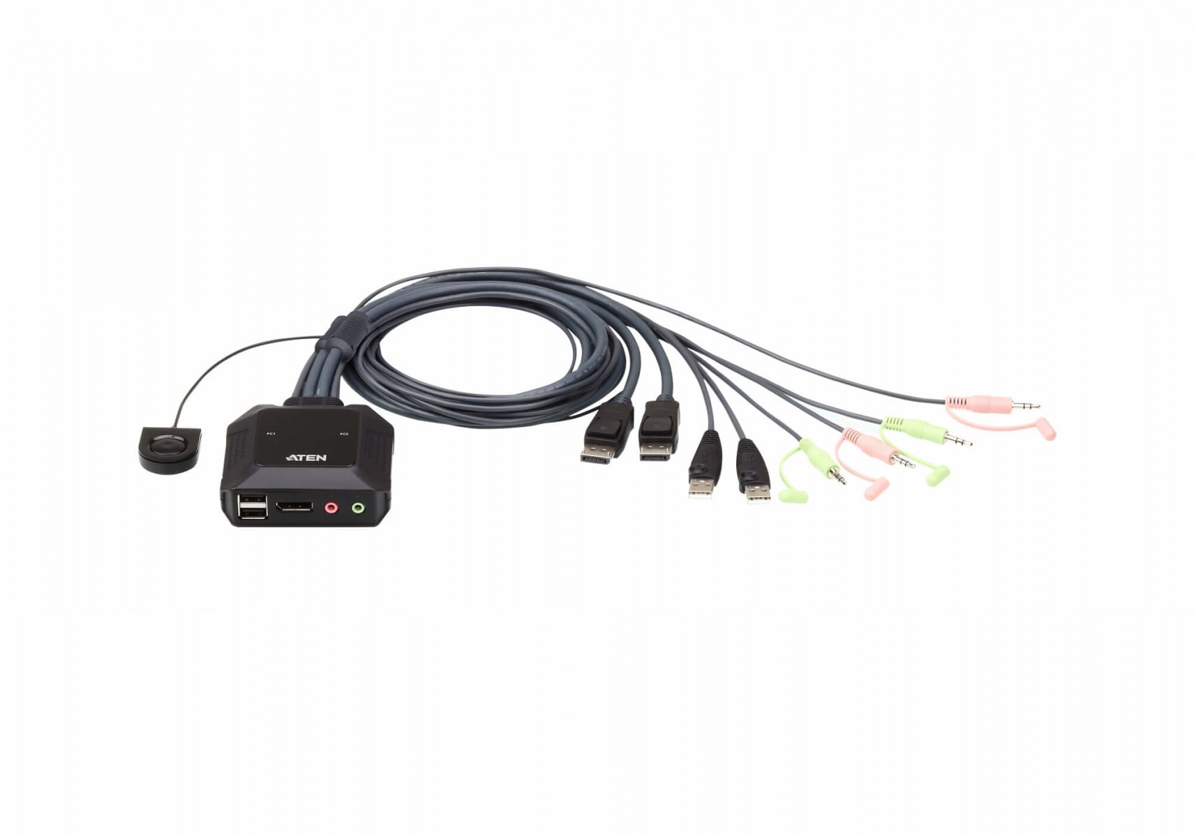 ATEN CS22DP מתג 2 פורטים USB ו DisplayPort 4K 1 CS22DP