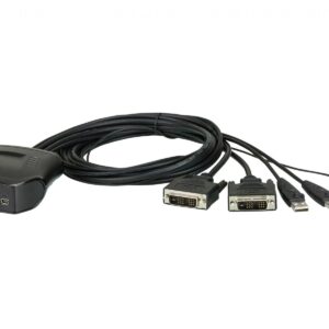 ATEN CS22D מתג 2 פורטים USB ו DVI