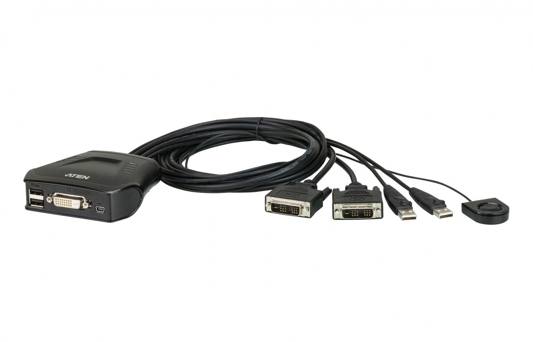 ATEN CS22D מתג 2 פורטים USB ו DVI 1 CS22D