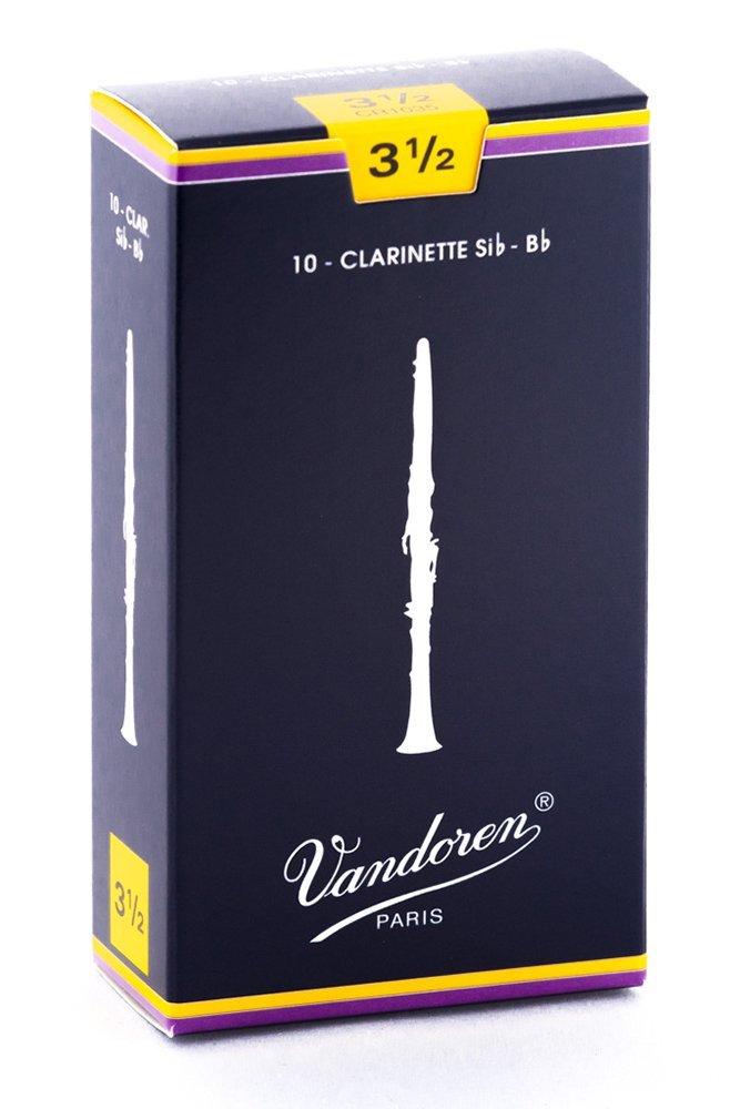 עלה בודד לקלרינט כחול מספר 3.5 - Vandoren CR1035 2 עלה בודד לקלרינט כחול מספר 3.5 Vandoren CR1035