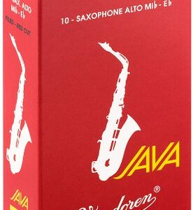 עלים לסקסופון אלט אדום Java Red Cut מספר 2.5 – 10 בקופסא Vandoren SR2625R
